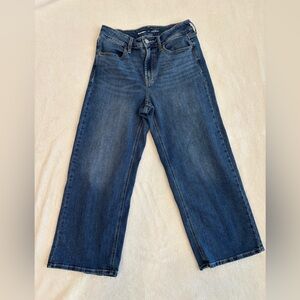 Classic  Wide leg Old Navy Blue Denim Ankle Capris